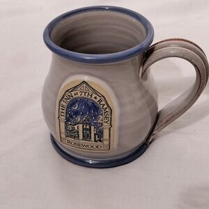 Deneen Pottery Mug The Inn at 7th & Ramsey Rosewood Gray Blue